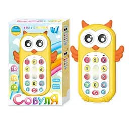 Телефон Совуля WToys украинская озвучка, песни, зеркальце, 80603