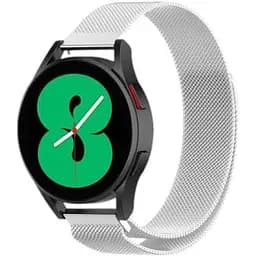 Металевий ремінець Watchbands Milanese Loop Samsung Galaxy Watch 4 Classic 42mm - срібний ширина кріплення 20мм (WB00S4MMILANESE3442)