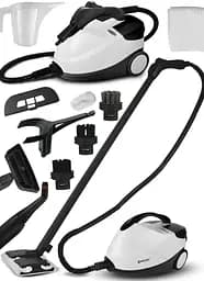 Пароочисник MalTec HDS7000W-PRO, 2000 Вт, 4 бар, 1,6 л, регулювання пари, набір насадок, без хімії