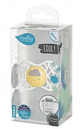 Силіконова ортодонтична пустушка Nuvita Air55 Cool Love, 6-12 міс. жовтий (NV7084SC) - мініатюра 3