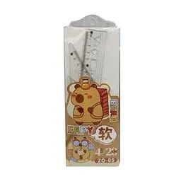 Набор линеек Flex Капибара, 20 см, 2 треугольника, транспортир, ZH-0586