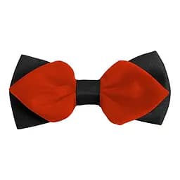 Галстук-бабочка Классика Чёрный, Красный