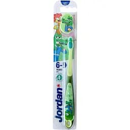 Зубная щетка детская Jordan Step 3 мягкая зеленая (6220320)