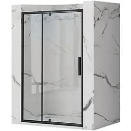 Душові двері Rea Rapid Swing 120 REA-K6413, прозорий, чорний