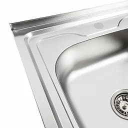 Кухонна мийка з нержавіючої сталі Platinum 8060 L декор (0,7/160 мм), Decor - мініатюра 4