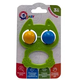 Детская погремушка Котик ТехноК 9338TXK-8 зеленый