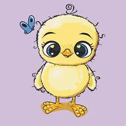 Картина по номерам ArtCraft Цыпленок 15094-AC 30х30 см