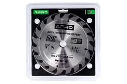 Диск пильний по дереву Apro 180 x 22.220мм x 20T - мініатюра 2