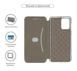 Чехол-книжка для Motorola G14, G-Case, черный, кожаный чехол-книга из экокожи (PU) и TPU, с магнитом, с подставкой и вместительным кардхолдером, противоударный, защита всего корпуса, ArmorStandart (ARM70472) - мініатюра 3
