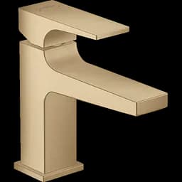Смеситель для умывальника Hansgrohe Metropol с донным клапаном push-open Brushed Bronze 32500140 Бронза