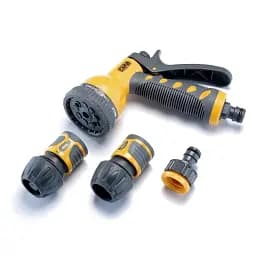 Набор для полива Premium Pro пистолет-распылитель 9 режимов/коннектора 3/4" адаптер 1/2"+3/4" 30412