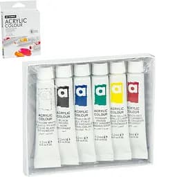 Набір акрилових фарб "Art Ranger Acryliс" Bambi PA31.06012A 12 мл 6 кольорів