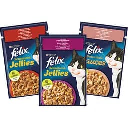 Набір вологого корму для котів Felix Sensations Мікс 1.02 кг (85 г x 12 шт.)