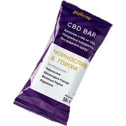 Батончик Pephemp CBD BAR Чорнослив & Горіхи 50 г