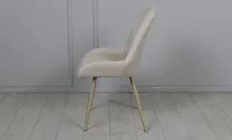 Стілець Ділан метал сидіння тканина 510x560x900 бежевий - мініатюра 2