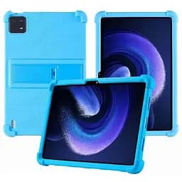 Чехол для планшета Xiaomi Pad 6/Pad 6 Pro противоударный силиконовый Голубой