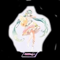 Акриловая фигурка Хацуне Мику с подушкой Hatsune Miku 10 см