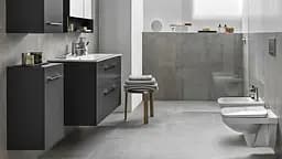 Тумба з умивальником Geberit Selnova Square Slim rim 80 Anthracite 501.241.00.1 Антрацит - мініатюра 2