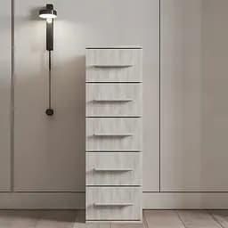 Комод Flamecame на 5 ящиков узкий из ДСП K-05 Бетон