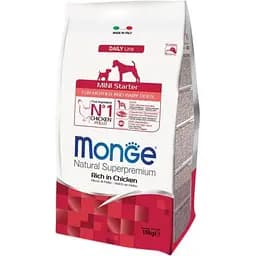Сухий корм Monge Dog Mini Starter для вагітних, що годують і як перший прикорм щенкам 15 кг