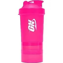 Шейкер Optimum Smart трехкомпонентный 600 мл розовый