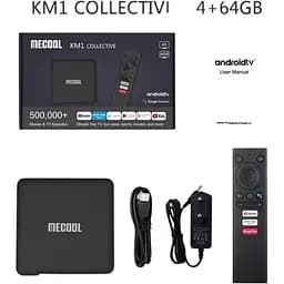 Смарт ТВ приставка Mecool KM1 Collective 4K Ultra HD 4GB64GB (KM1 Collective (464)_3199) - мініатюра 5