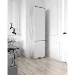 Пенал со штангой Moreli T-218 500x2117x498 мм Бетон/Белый (mo-t218-beton-white)