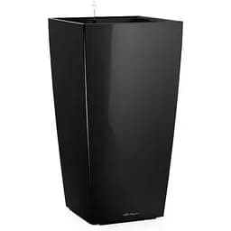 Вазон Lechuza Cubico 30 чорний блискучий (18186)