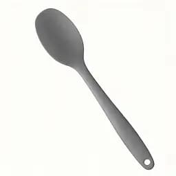 Силиконовая ложка кухонная термостойкая нейлоновая 20.5 см Серый 88334