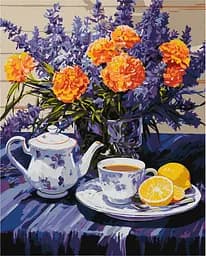 Набор для рисования по номерам. "Лавандова гармонія" 40х50см КНО3265