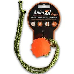 Игрушка AnimAll Fun шар с канатом оранжевый 8 см