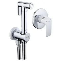 Змішувач для душу гігієнічний вбудований білий/хром Gappo Noar 1/8, Білий G7248