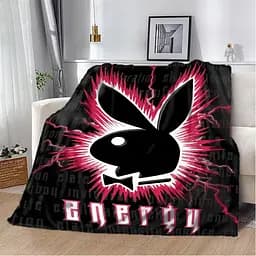 Плед плюшевий на подарунок 3D Playboy 160х200 см