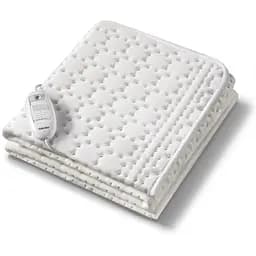 Beurer Електропростирадло, 130х75см, 50Вт, 3 режими, хлопок, фліс, білий