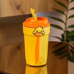 Термочашка G. Duck 450 мл з кришкою на защіпці, жовтий Happy Life HP28489 - мініатюра 8