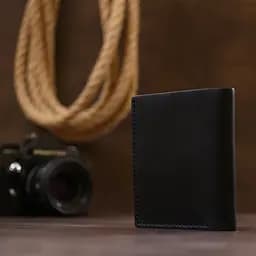 Чоловіче шкіряне портмоне SHVIGEL 8,5х10х1 см acs0022436 - мініатюра 7