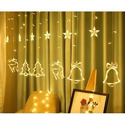 Рождественская светодиодная гирлянда LED City штора бахрома