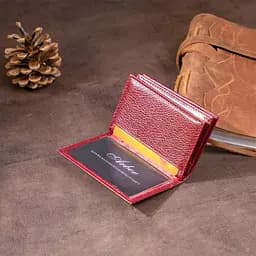 Візитниця-книга ST Leather 19218 бордова - мініатюра 8