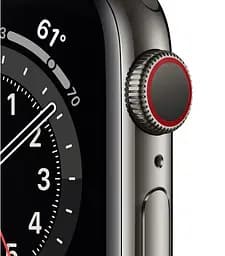 Смарт-годинник Apple Watch Series 6 GPS + Cellular 44mm Graphite Stainless Steel Case with Black Sport Band [M07Q3] [51088] - мініатюра 3