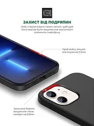 Силиконовый чехол для Apple iPhone 11, ICON2 Case, черный, противоударный, панель, защита всего корпуса, матовая поверхность Soft Touch, выступает над дисплеем, совместим с защитными стеклами и пленками, с микрофиброй, ArmorStandart (ARM60552) - мініатюра 5