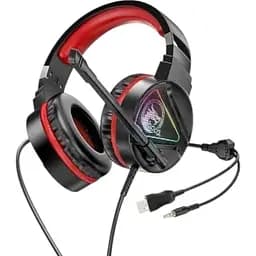 Навушники Hoco Drift Gaming Headphones W104 чорно-червоні
