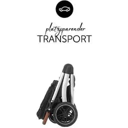 Прогулянкова коляска Hauck Uptown Melange Black, чорна (14827-3) - мініатюра 7