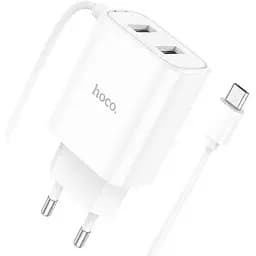 Зарядное устройство Hoco C103A Courser 2 юбки порта и кабель