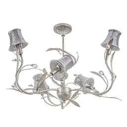 Люстра подвесная Brille с абажуром флористика E14 40W GY (BKL-418S/6)