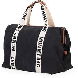 Сумка Childhome Mommy bag Signature - Canvas Black, чорна (CWMBBSCBL)