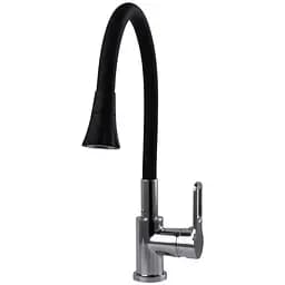 Змішувач для кухні Globus Lux Dolly GLD-0203LA-B01 стильний кран для миття з високим зливом для зручності використання - мініатюра 3
