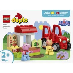 Конструктор LEGO DUPLO Peppa Pig Трактор і ринок 18 деталей (10468)