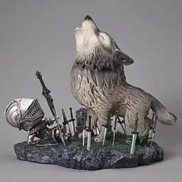 Фігурка Дарк Соулс Сіф Великий Вовк і Лицар Dark Souls Wolf Sif and Knight 21 см CH DS WSK - мініатюра 5
