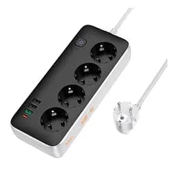 Удлинитель Hoco AC22 Sunlight (PD30W/1C/3A/4xSocket) (3m)