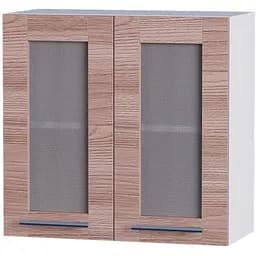 Кухонный модуль витрина Эверест Эко 600 ясень шимо темный+белый 60х30х58 см (DTM-2803)